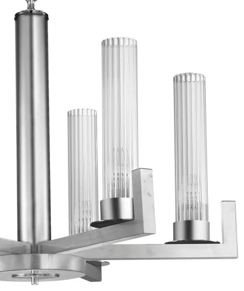 Kolarz 6009.80650 - Csillár láncon RAGGIO 6xE14/25W/230V ezüst