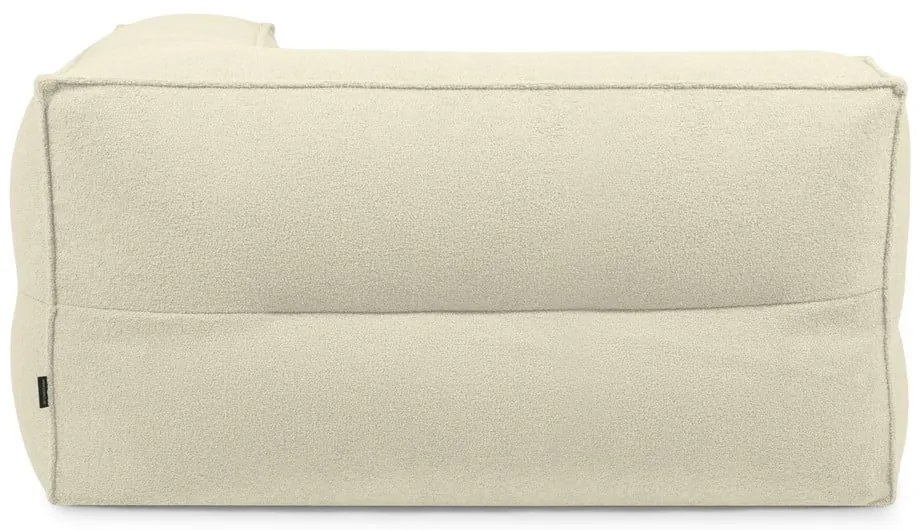 Barna buklé babzsákfotel Mass Corner 150 Left – SLOWDOWN