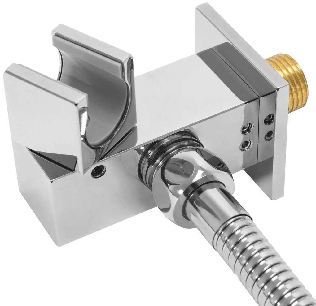 Rea Fenix Davis, rejtett zuhanykészlet + doboz eső- és kézizuhannyal, fényes króm, REA-P6356