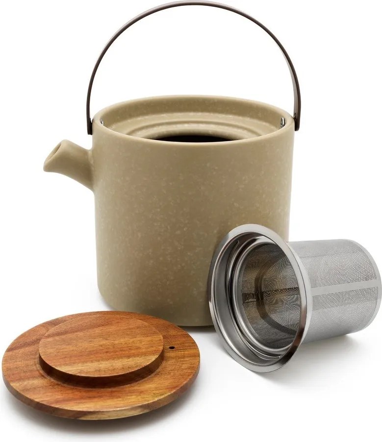 Szürkésbézs kerámia teázó szett Umea – Bredemeijer