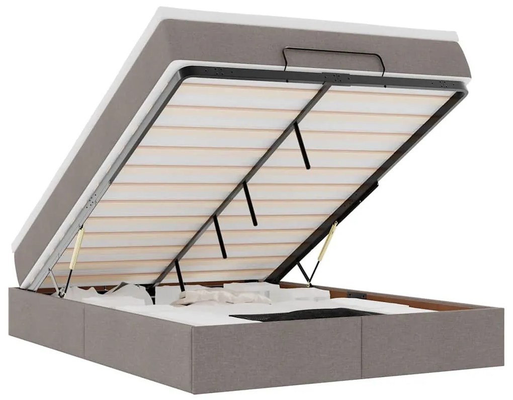 Oszmán ágykeret matraccal tópszín 140x190cm szövet