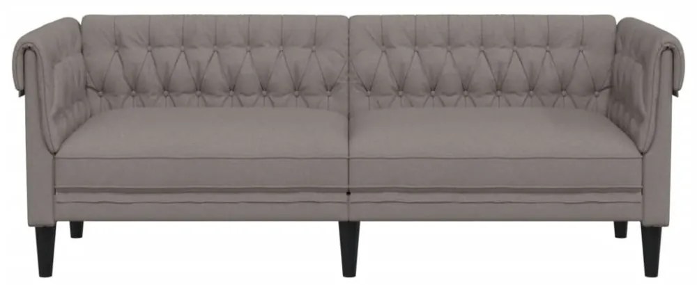 tópszínű 3 személyes szövet Chesterfield kanapé