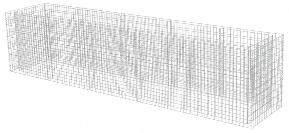 horganyozott acél gabion magaságyás 450 x 90 x 100 cm