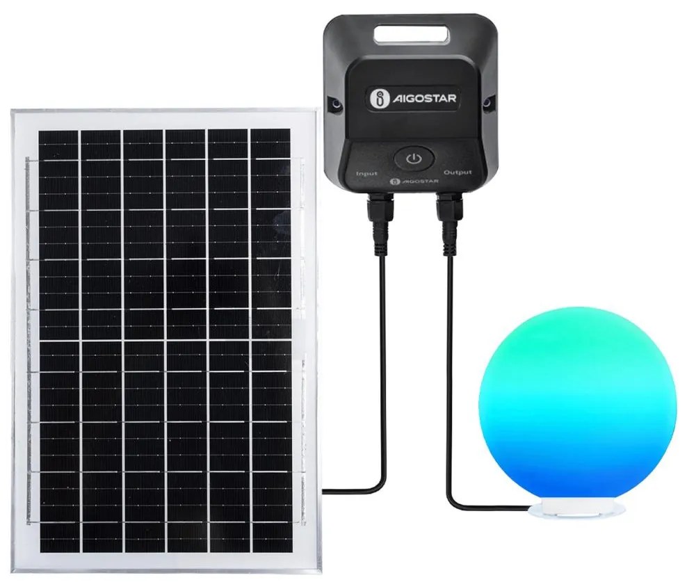 Aigostar-LED RGB fényerőszabályozható kültéri MESH lámpa 35W/3,7V 4000mAh 2700-6500K IP65 átm. 30 cm