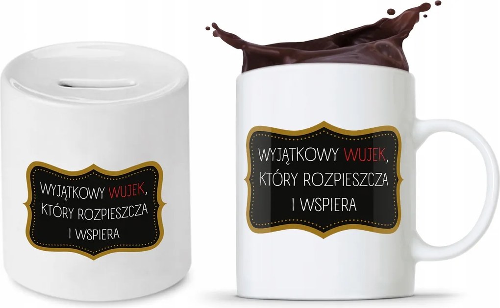 Bácsi Szett Ajándék Bögre Persely nyomott mintával