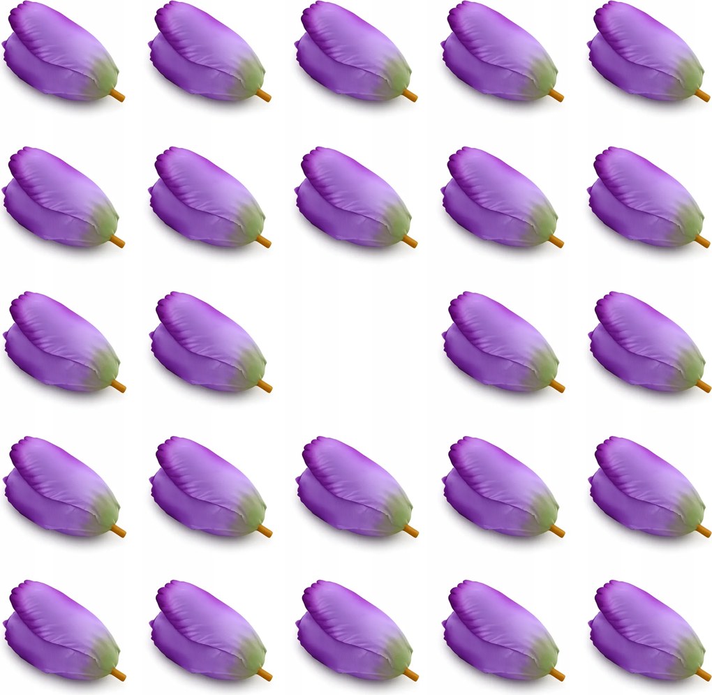 Tulipán Mesterséges Virágfejek Tulipán 7 cm ART101 24 db Lila 10