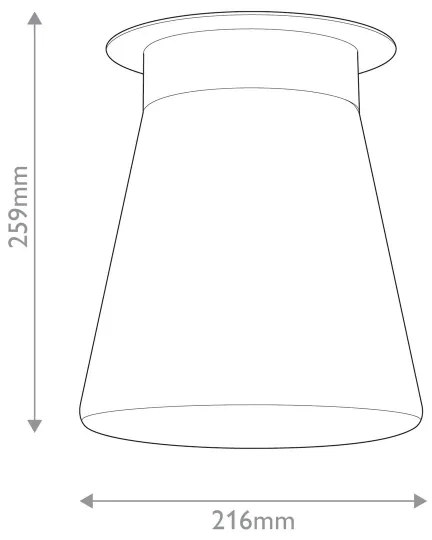 Kichler KL-ALBERS-F-T-CPZ mennyezeti lámpatest ALBERS 1xE27/40W/230V, átm. 21,6 cm, bronzszínű
