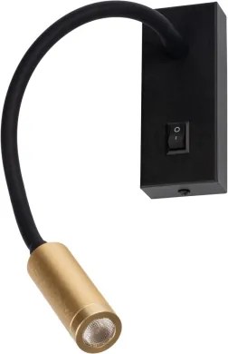 Kanlux 32519 - LED hajlítható lámpa TONIL LED/3,3W/230V fekete/arany