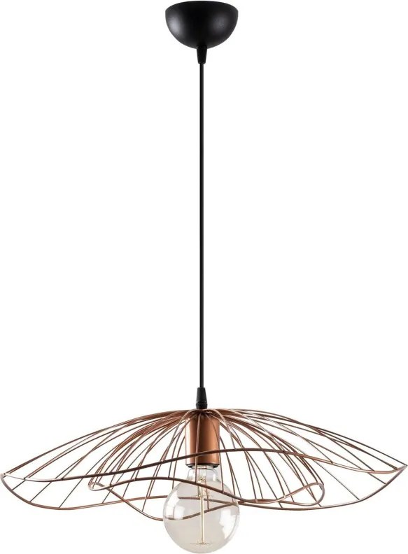 Tel 6501 réz fém függőlámpa, Ø50 cm