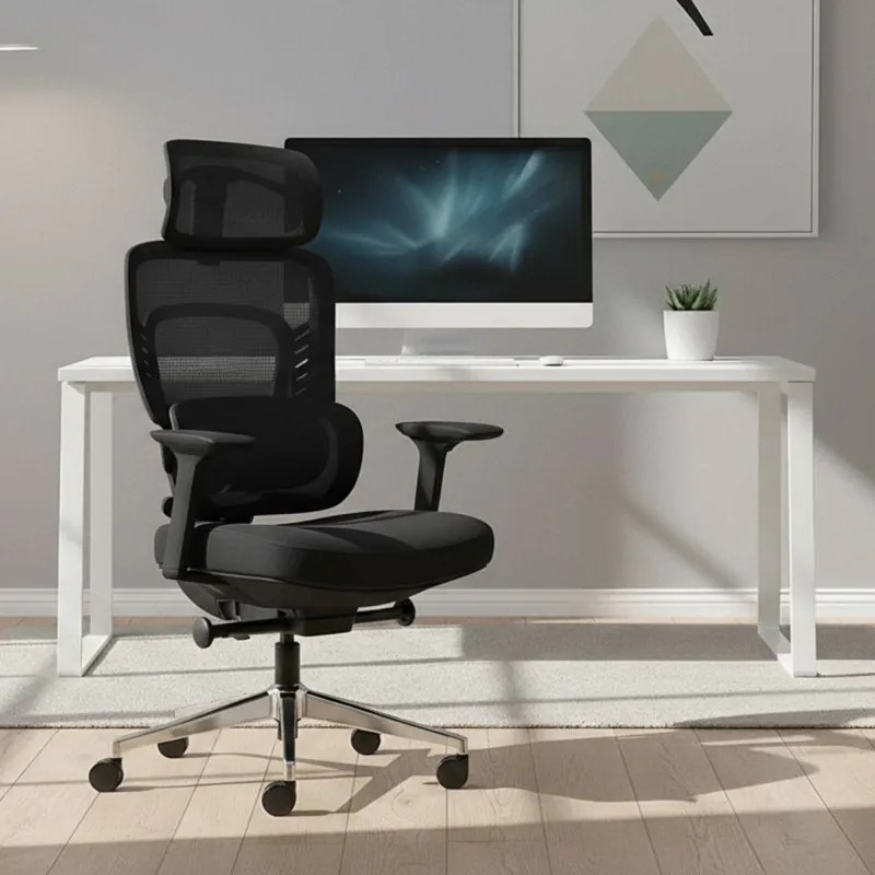 Premium Ergonomikus irodai szék, masszázs funkcióval fekete