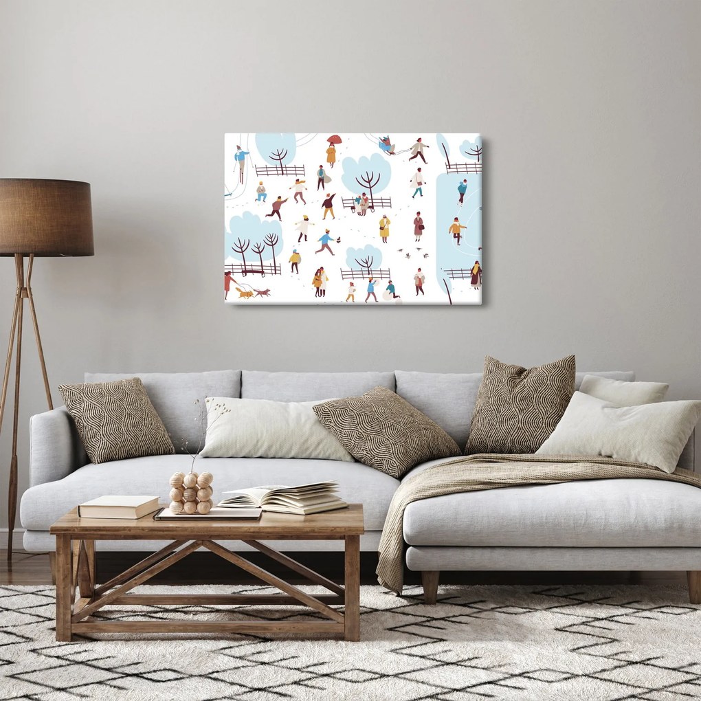 Kép - Boldog telet (90x60 cm)