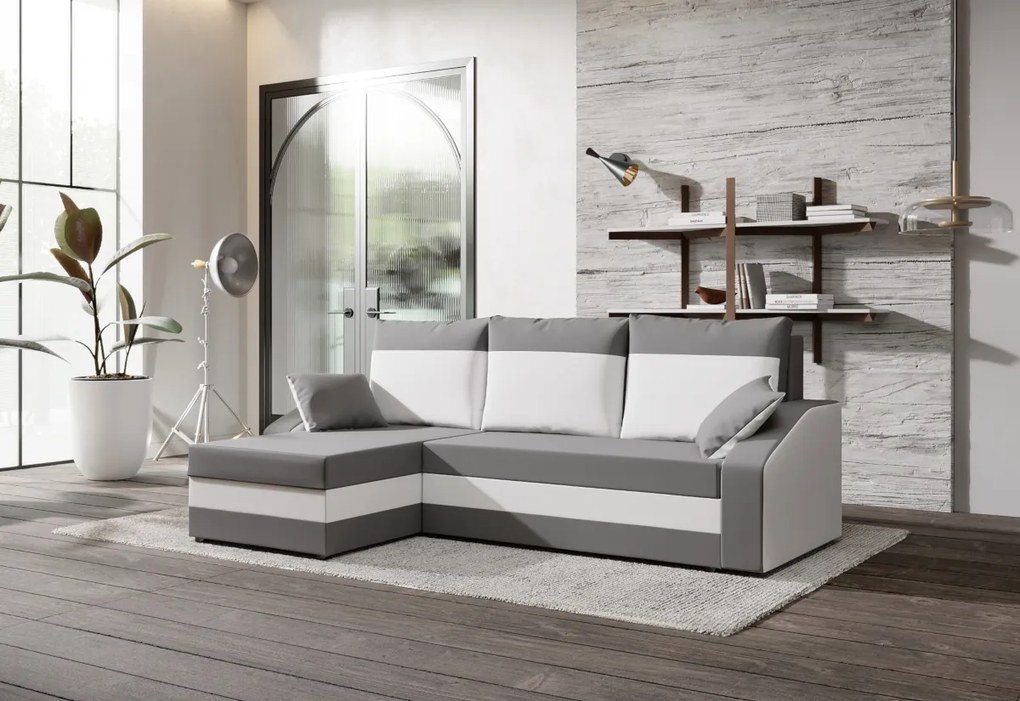 WELTA ágyazható sarok ülőgarnitúra, 230x75x140, haiti 17/haiti 18