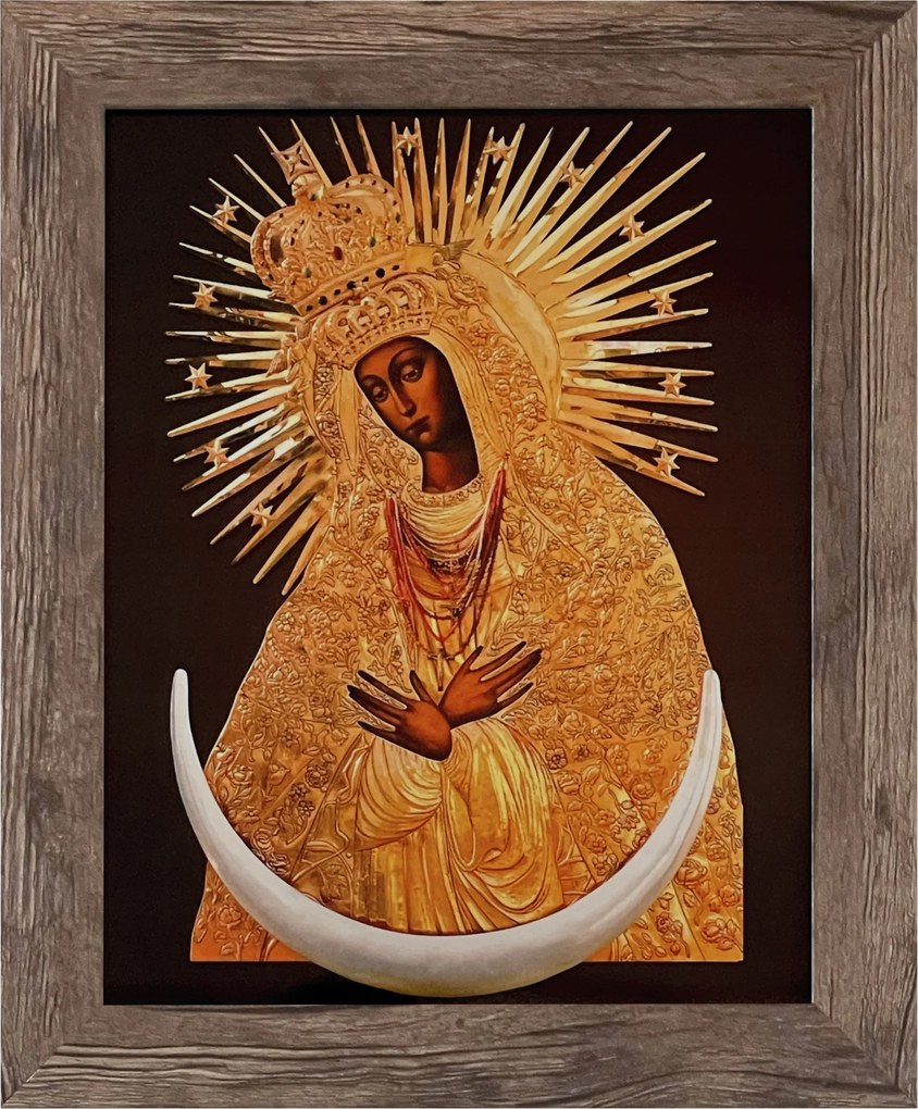 Vászonkép 30x25 Szűz Mária Tölgyfa Keret