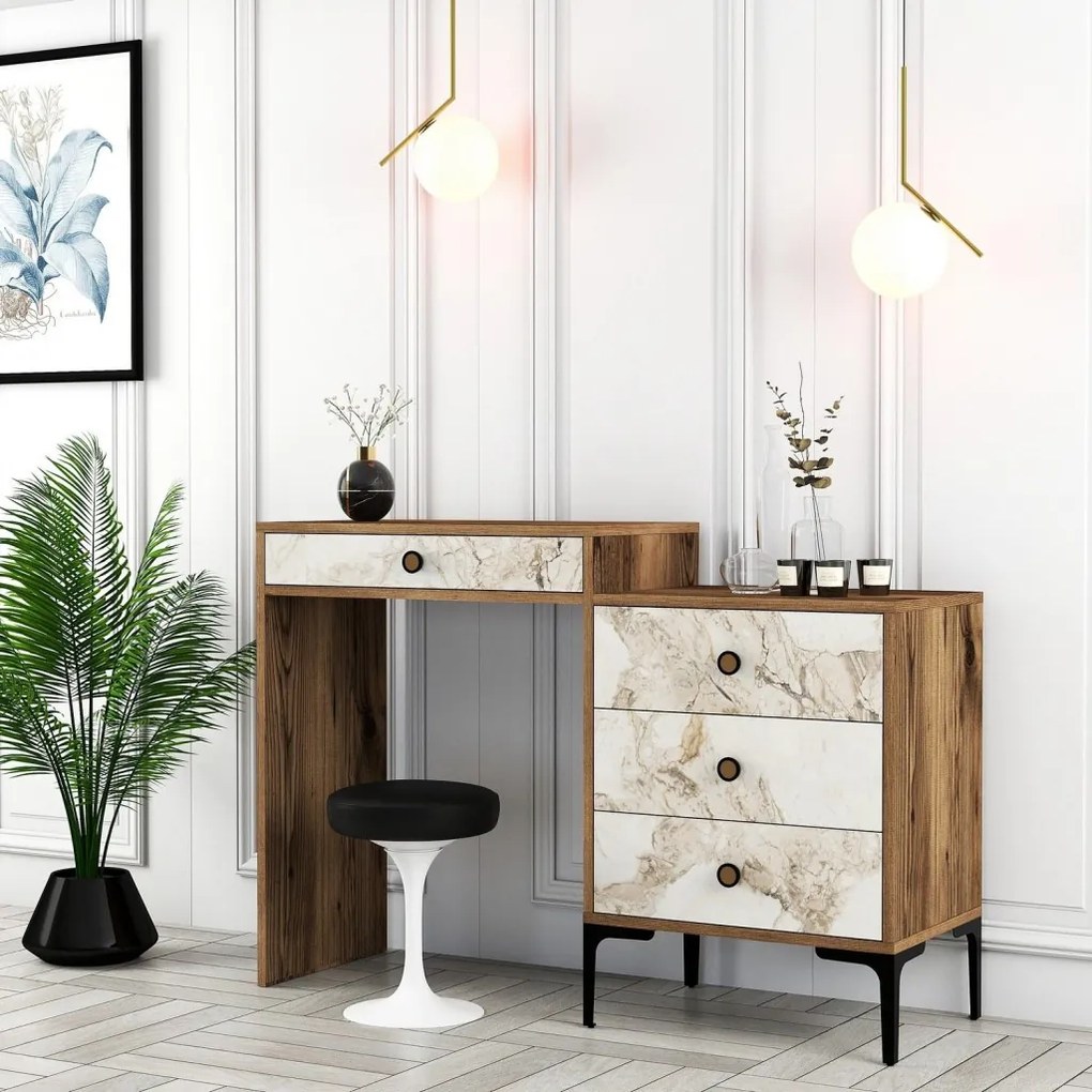 Lizbon 552 - Walnut, White