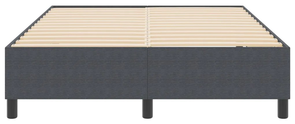 Boxspring Ágy Sötétszürke 160x200 cm Corduroy Szövet