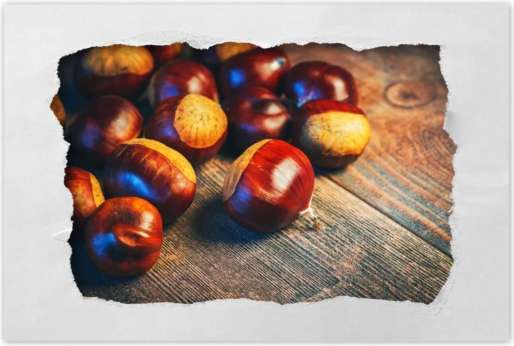 Poszterek 90x60 Dió a deszkán Bronz