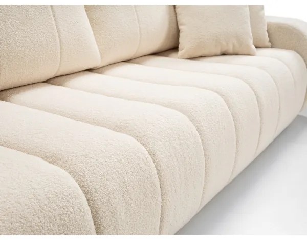 DESIO kinyitható háromszemélyes kanapé, bézs