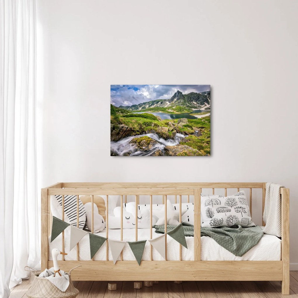 Kép - Kilátás a Rila hegyre (70x50 cm)