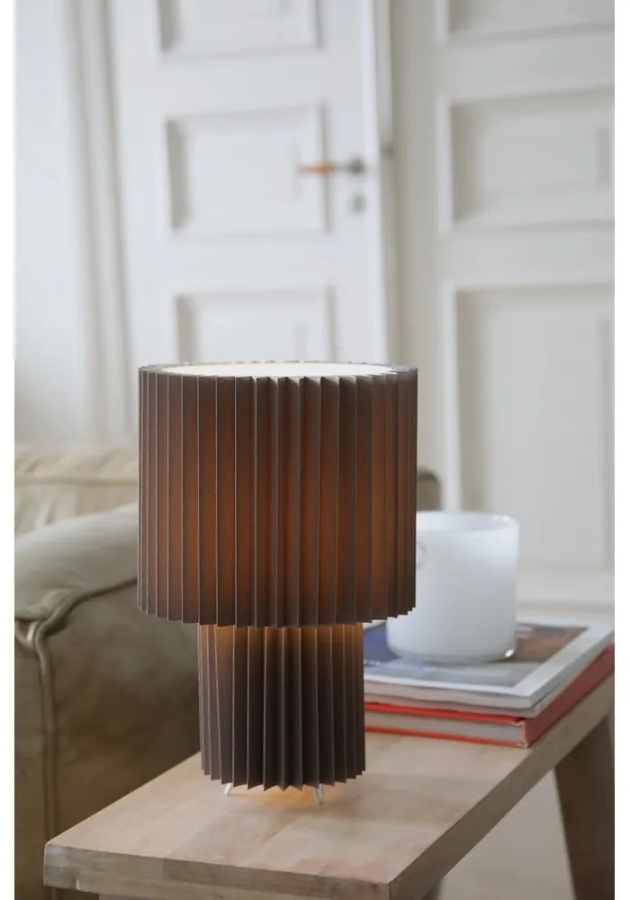 Szürke asztali lámpa textil búrával (magasság 32 cm) Catis – Markslöjd