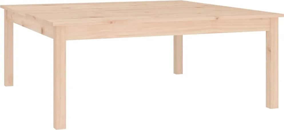 vidaXL tömör fenyőfa dohányzóasztal 100 x 100 x 40 cm
