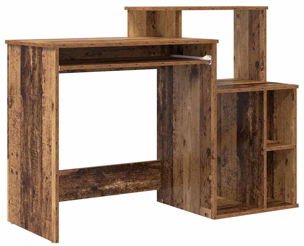 Íróasztal tárolóval Öreg fa 120.5 x 44 x 88.5 cm Faanyag