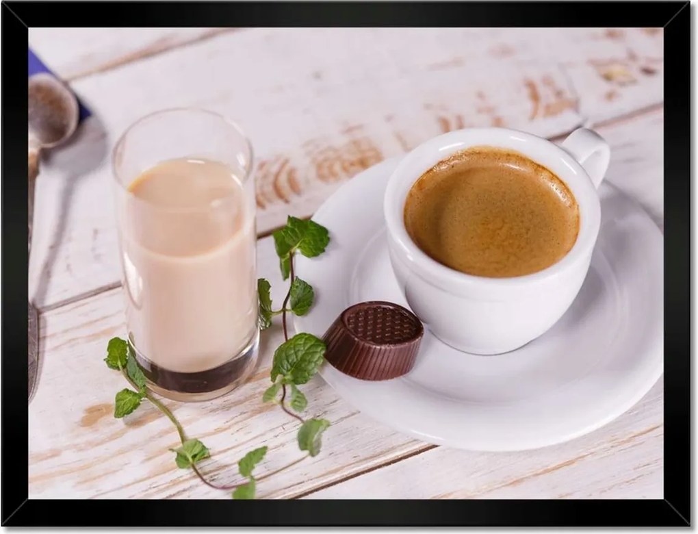 Poszterek keretben 40x30 Kávé a kávéfőzőből