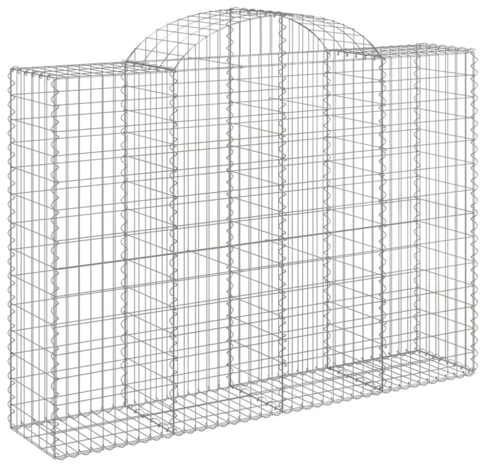 12 db íves horganyzott vas gabion kosár 200x50x140/160 cm