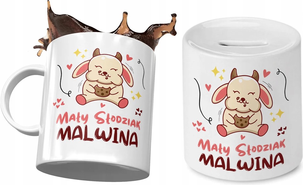 Malvina Bögre Persely Szett Gyerekeknek Nyomtatott Fotóval