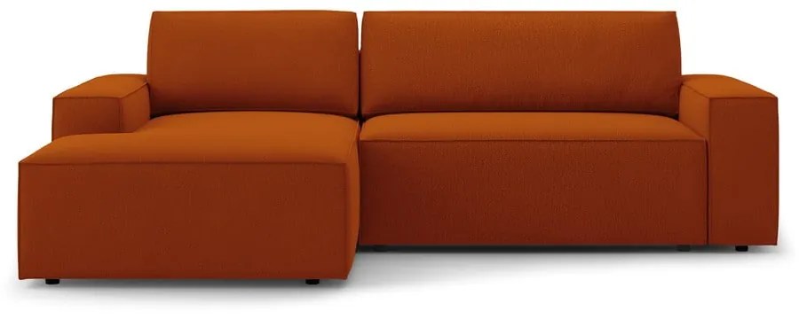 Téglavörös kinyitható sarokkanapé (bal oldali) Jodie – Micadoni Home