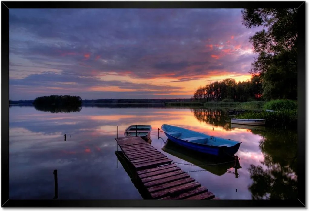 Poszterek keretben 60x40 Híd a tavon