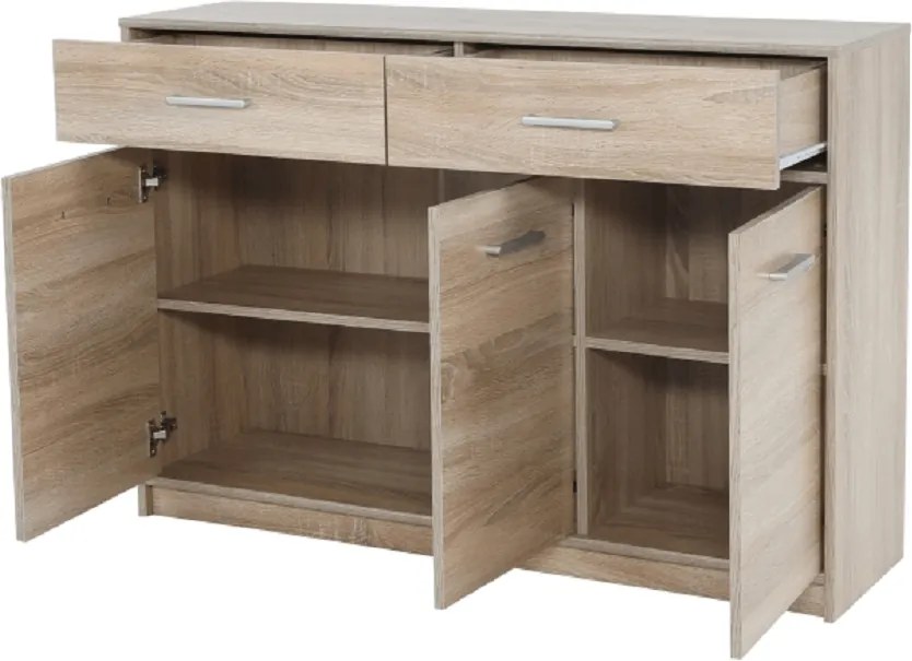 Komód 3D2S, sonoma tölgyfa, TEYO