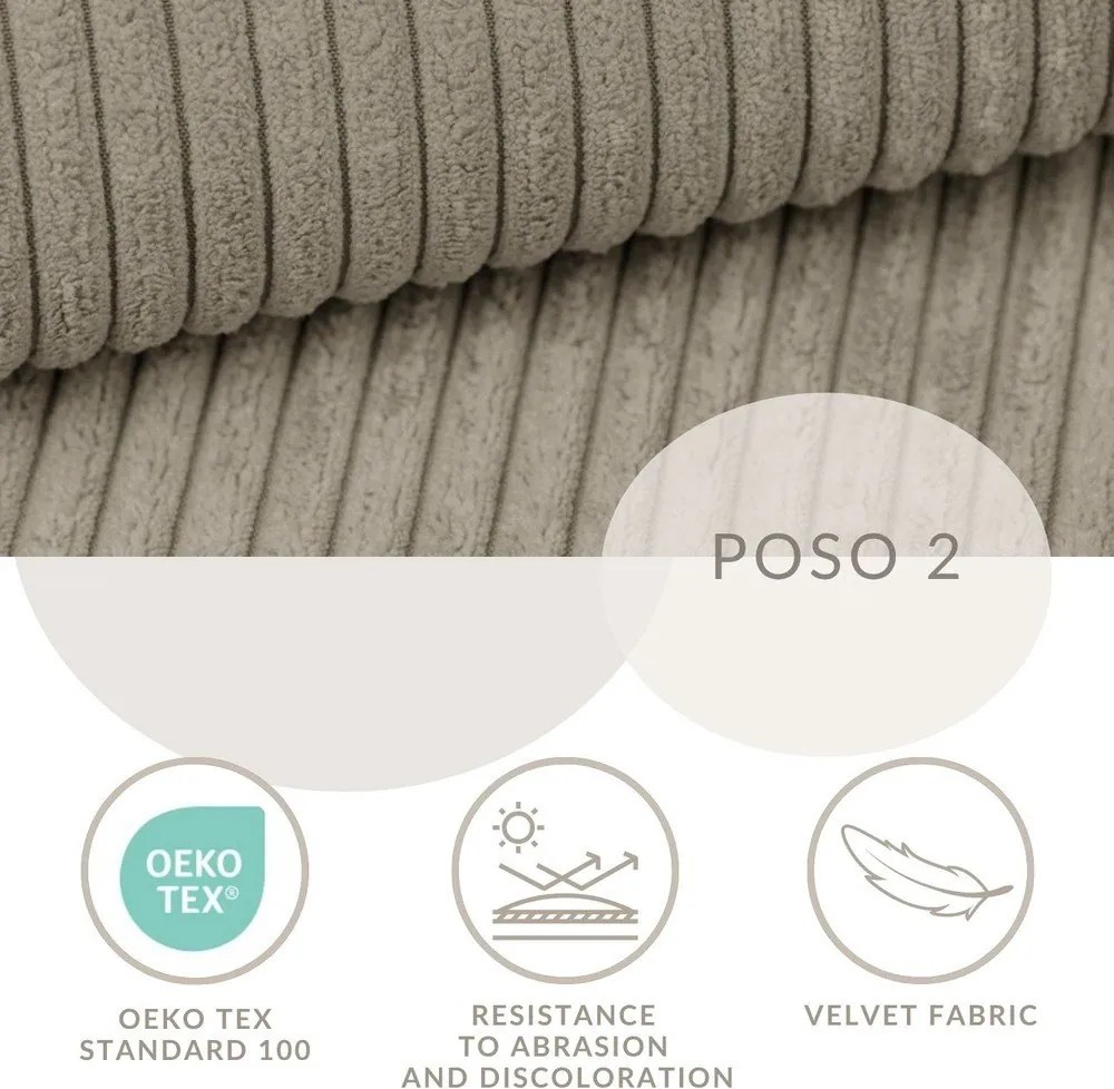 Bézs ágyneműtartós boxspring ágy 200x200 cm Tasca – Maison de Rêve