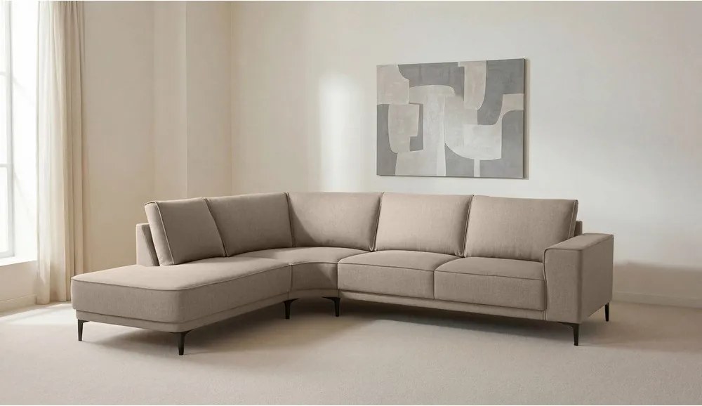 Világosbarna sarokkanapé (bal oldali) Copenhagen – Scandic
