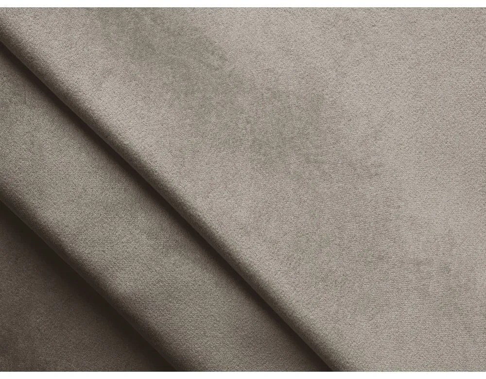 Bézs bársony sarokkanapé (bal oldali) Moana – Makamii