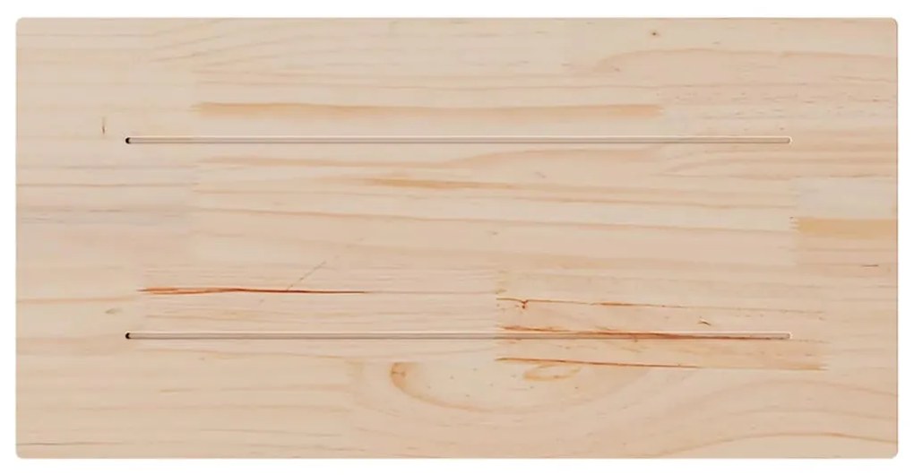 2 db tömör fenyőfa téglalap alakú asztallap 90 x 45 x 1,7 cm