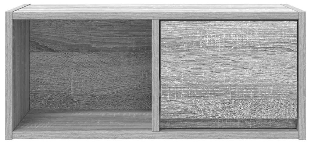 szürke sonoma színű szerelt fa TV-szekrény 60x31x25,5 cm