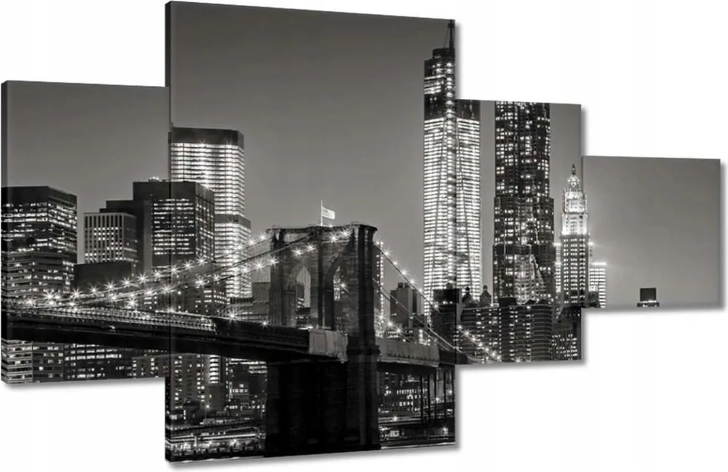 Festmények 130x80 New York Manhattan híd