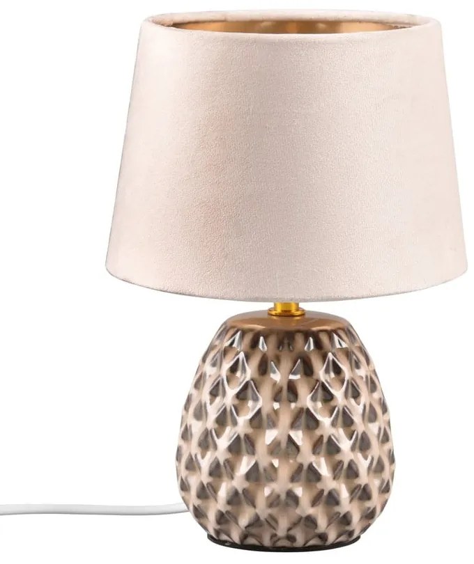 Bézs asztali lámpa (magasság 27 cm) Ariana – Trio