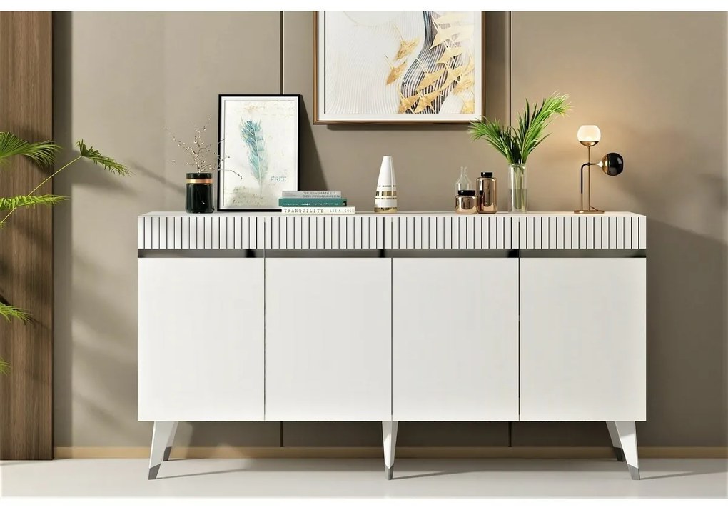 Defne White and Silver szekrény