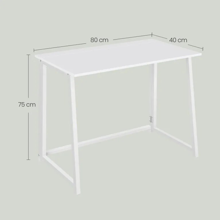 ZARIMO dolgozószoba szett: 80x40 cm-es asztal, fehér + AVOLA szék öko bőrből, szürke-fehér
