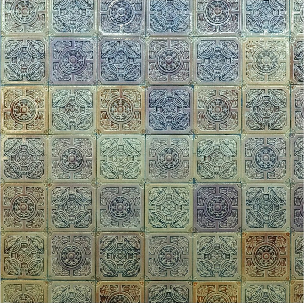 Divatos 3D fali tapéta Geometrikus csempe 250x250 ragasztóval