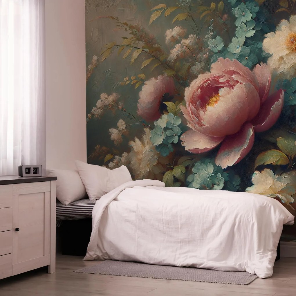 Fotótapéta - Csendélet virágokkal - festmény (147x102 cm)