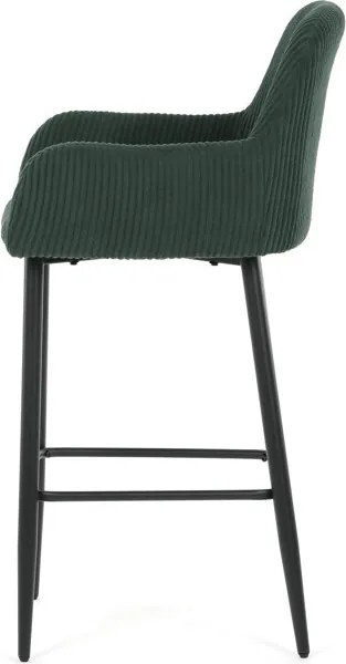 Barová židle, zelená, látka,AUB-V4009 GRN6