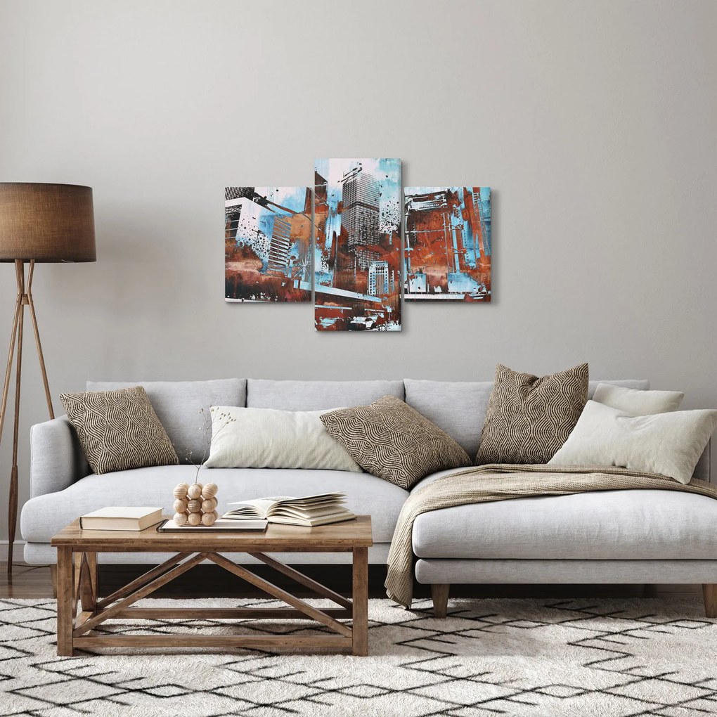 Kép - felhőkarcolók (90x60 cm)