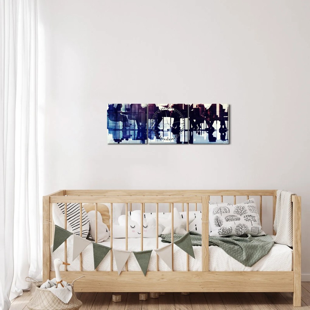 A zenészek képe (órával) (90x30 cm)