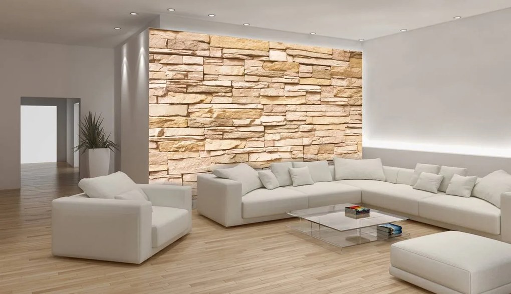 Fotótapéta - Homok téglafal (152,5x104 cm)