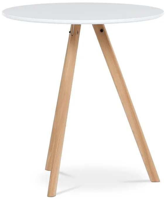 Fehér MDF Étkezőasztal 70×70 cm. DT-320 WT