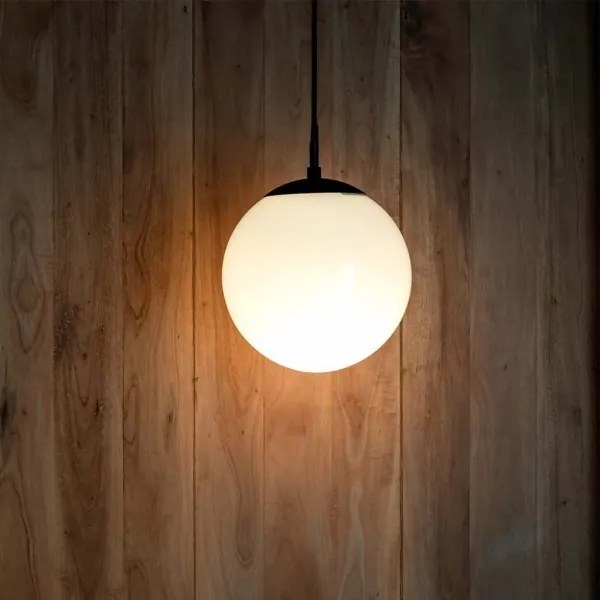 Kültéri függőlámpa kábellel 1xE27/60W/230V át mérő 20 cm IP44 fekete