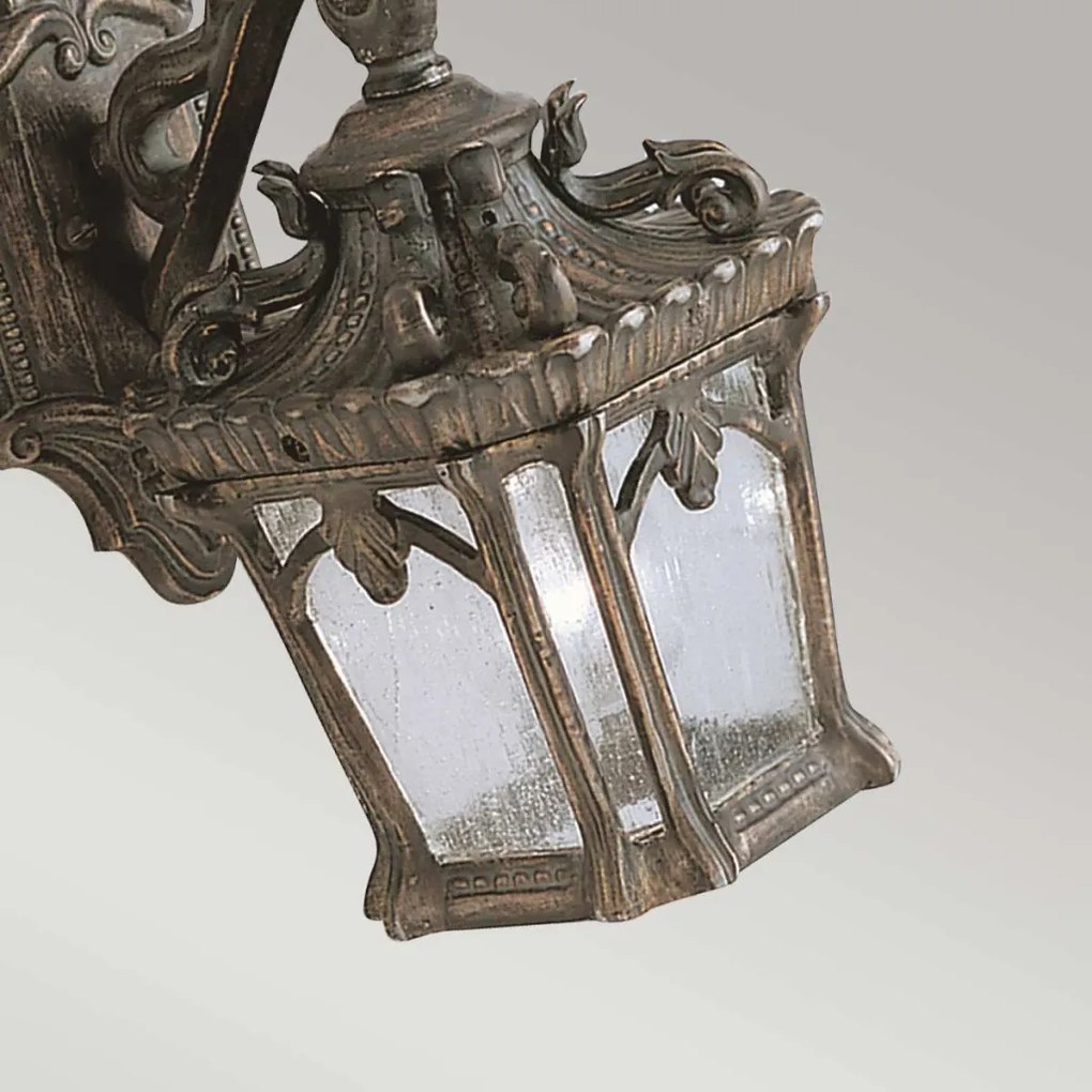 ELSTEAD KL-TOURNAI2-S TOURNAI Klasszikus Kültéri Fali Lámpa Antik Sárgaréz E27 IP44