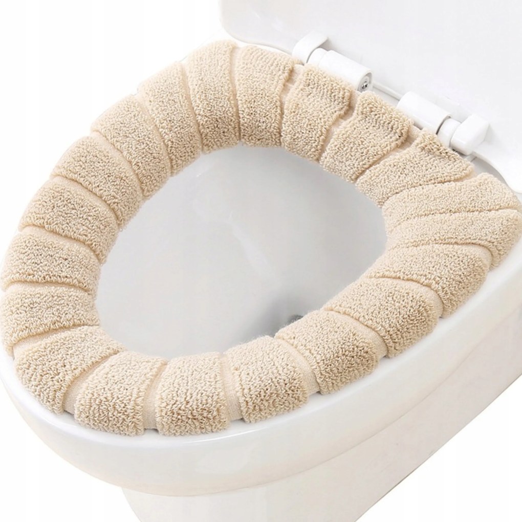 Puha Ülőke Huzat Betét Párna Wc-csészére Toalettre Bézs